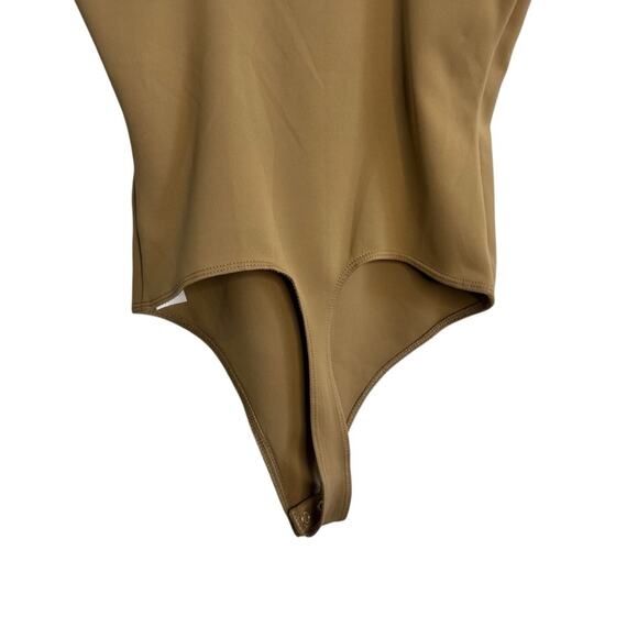 Good American Scuba Modern Tank Thong Pecan Bodysuit - Picture 6 of 8